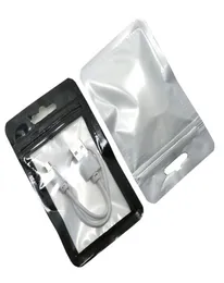100pcs 105x15 cm plastikowa torba opakowań z zawieszeniem Linia danych spożywcza