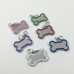 30 PCS Lot Creative Cute Cute Stainsal Steeld Stefled عظم المعلقات DIY Dog Pendants العلامات لترابطات PET Accessories 3203