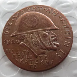 Alemanha 1920 Moeda Comemorativa A Medalha da Vergonha Negra 100% Cobre Cópia Rara Coin2423