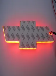 Emblemat LED samochodu 4D 170x55 mm LOGO LED jasne białe niebieskie czerwone tylne symbole odznaki 7315352