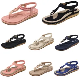 Buty niskie sandały Summer 2024 Kobiety na obcasie Siatka Wyprzebienie Mom Black White Duży rozmiar 35-42 J51-1 GAI 243