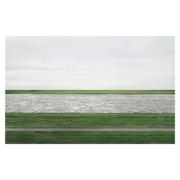 Andreas Gursky Rhein II Pografie-Gemälde-Poster, Druck, Heimdekoration, gerahmt oder ungerahmt, Papiermaterial, 219 x