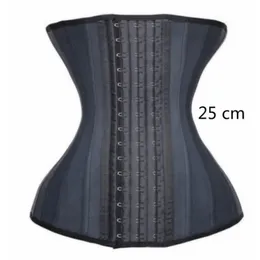 Feminino 25 aço desossado látex cintura trainer espartilho underbust espartilhos e corpetes corpo shaper plus size arnês bustier corselet j190701452