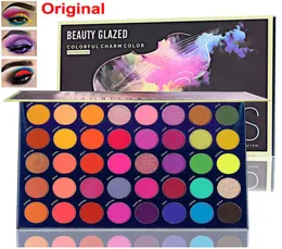 Makeup Beauty Glazed Eye Shadow Color Vibbes Eyeshadow Palette 40 Colors Powder Naken Matte Shimmer Neutral Blendable Pallet för DIF3806374