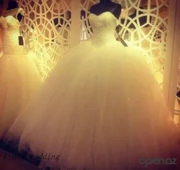 Luxury Ball Gown Wedding Dress Real Exempel Bild Robe de Mariage Tulle Long Wedding Bridal Gowns1716010