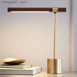 Paralumi Lampada da terra a LED per camera da letto Comodino Comodino Decorazione Lampada da tavolo da lettura studio moderno e minimalista con venature del legno L240311