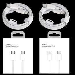 1M 2M شحن سريع USB C إلى USB-C Type C PD Cables Cable for Samsung Galaxy S8 S10 S22 S23 S24 NOTE 10 20 XIAOMI HUAWEI P40 LG Android Phone مع Box 168DD