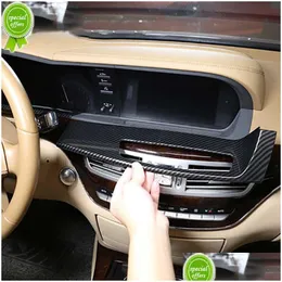 Other Interior Accessories New Car Center Console Dashboard Under Surface Decoration Panel Stickers Accessories For Benz S Class W221 Dhelx