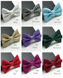 20 Colors Solid Fashion Bowties Men Colorful Chess Necktie Tie Bow Tie Male Marriage Bow Wedding Bow Ties1632661