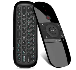 W1 24g air mouse teclado sem fio controle remoto infravermelho aprendizagem 6 eixos receptor de sentido de movimento para caixa de tv pc270g493m7256315