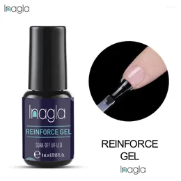 Nagelgel inagla 8ml armering bas topprock uv polska skydd stärker ledning klart förstärkning av droppe leverans hälsa skönhet konst salong OtSL2