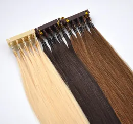 Extensões de cabelo humano 6d de 2ª geração, permanente oculto e tintura, instalação e remoção rápida, 1 fileira, 5 fios, 100g, 125s, lote 6642638