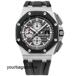 Icônico Celebrity AP Watch Royal Oak Offshore Series Titanium Automatic Mechanical Mens Watch 26400IO.OO.A004CA.01