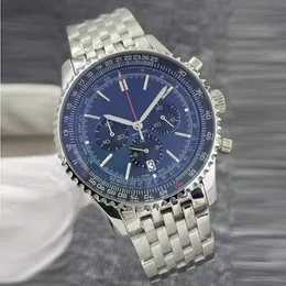 AAA 2024 orologi da uomo di lusso completamente in acciaio inossidabile Giappone VK64 movimento al quarzo 5ATM cronografo impermeabile orologio da polso montre de luxe2446