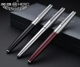 Original Hero 100 Brand Fountain Pen Box تعبئة الهدية الفاخرة المعدنية المعدنية الكتابة Pen Y2007093782638