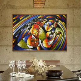 Pinturas famosas Palhaço Picasso pintura a óleo abstrata imagem de parede pintados à mão em tela arte de decoração para escritório doméstico el232U