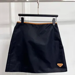 Classic P Letter Womens Short Skirt Designer Nylon Ladies Dress New Autumn 2024 Inverted Triangle Logo Skirts S M L CSD2403125-12