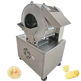 220V Electric Vegetable Cutting Machine Multifunktionell Automatisk kommersiell potatis Shredder Morot Ginger Slicer