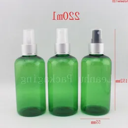 도매, 고품질 220ml 녹색 아름다운 스프레이 펌프 플라스틱 병, 개인 관리, 220cc 분무기 화장품 quatiy ciqow