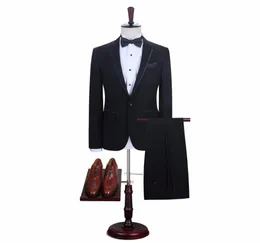 New Mens 의류 mens 정장 블레이저 Darouomo 패션 남자 정장 브랜드 Mens Blazer Business Slim Clothing Suit Jacket and Pants for 9913657