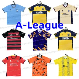 23 24 A League Soccer Jersey FC Uniforms Adelaide Brisbane Wellington Jets Perth West Sydney Central Home Home Soccer Stirts Maillot de Foot Kits