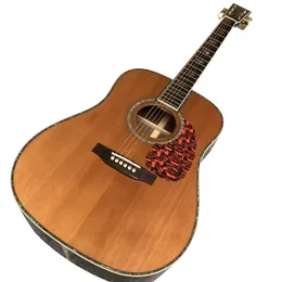 41-дюймовая акустическая гитара из полированного дерева серии D45 из красного кедра и полированного дерева