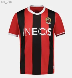 Fãs Tops OgC Nice camisas de futebol DELORT MELOU GOUIRI 2024 T.MOFFI S.DIOP BARKLEY BRAHIMI RAMSEY THURAM Y.ATAL Home Kids Kit Foot Football ShirtH240313