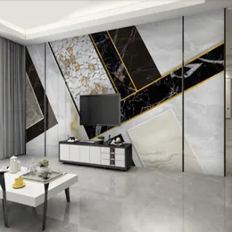Modern minimalistisk kreativ abstrakt marmor bakgrund vägg modern tapet för vardagsrum marmor tapeter241u