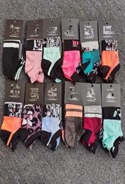 DHL Pink Black Socks Dorosły Bawełniane krótkie skokki sportowe koszykówka piłka nożna nastolatki