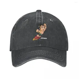 Ball Caps Vintage Astroboy Anime Robot Summer Visor Cap Dad Baseball Astro Boy Space Cartoon Manga Hat Denim Outdoor Casquette