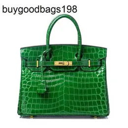 Designer saco mulheres bolsas artesanais 7a crocodilo platina 2024 outono inverno novo couro genuíno crossbody um ombro bolsa vermelho nupcial weddi g0q4