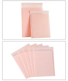 Envelopes de espuma rosa, sacos de auto-selo, envelopes de envio acolchoados com pacotes de envio de bolhas, saco de correio de folha de preenchimento roxo, 5 tamanhos, envoltório de plástico poli, polymailer