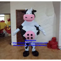 Mascot Costumes Mascot Costumes White Black Cow Y Cattle Calf Mascot Costume Adult Cartoon Character Corporate Image Film Prevalent Prevailing Zx2470