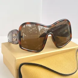 Óculos de sol para mulheres homens sem moldura tudo-em-um espelho LW4012 óculos grandes lentes galvanizadas designer óculos de sol esportes ao ar livre óculos de couro caixa original