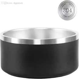 Boomer Dog Bowls 32 Oz من الفولاذ المقاوم للصدأ غير القابل للصدأ غير القابل للانزلاق Tumblers مزدوج الفراغ المعزول سعة كبيرة 32 أوقية الكلاب وعاء الحيوانات الأليفة الإمدادات 241R