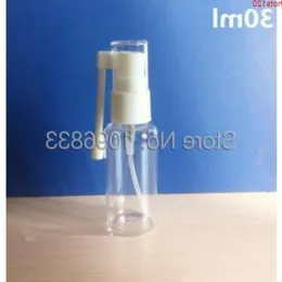 30 ml Clear Oral Spray Bottle, 30cc Medical Nasal Pet Plastic Bottle With Rotary Rocker, 100st/Lothood Qty Papil