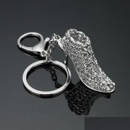 مفاتيح حبل الحبل المعدني High Heel Shoe -keychain carabiner bage bag bag jewelry for will will and sandy drop ship de dhvi3