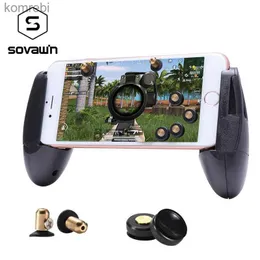 Spelkontroller Joysticks Mini GamePad PUBG Mobil Controller Metal PUBG Trigger -knapp Gaming Joystick för telefon L1R1 för iPhone X Fire -knapp AIM -nyckel L24312