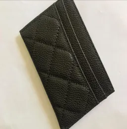 أزياء جديدة كلاسيكية تصميم بطاقة ائتمان بطاقة ائتمان عادية HiQh الجودة الحقيقية الجلود Ultra Slim Wallet Bage Cavier Leather Pure7949659