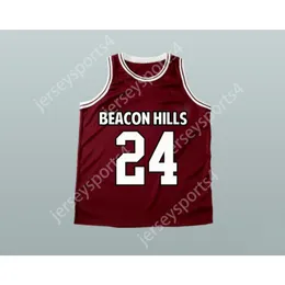 مخصص أي اسم أي فريق Stiles Stilinski 24 Beacon Hills كرة السلة Jersey Teen Wolf All Sitched Size S M L XL XXL 3XL 4XL 5XL 6XL TOP