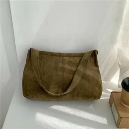 HBP Vendita all'ingrosso senza marchio di nuovi prodotti Borsa in finta pelle scamosciata Borsa a tracolla retrò per borse da donna alla moda, borsa da donna in peluche di grande capacità