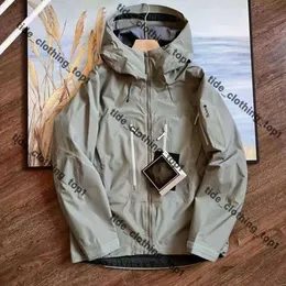 디자이너 남성용 뼈 새 재킷 Arcterys 재킷 브랜드 Arctic Windproof 및 통기성 싱글 레이어 하드 쉘 조상 재킷 아크 재킷 아크 코트 아크 테르시 까마귀 139