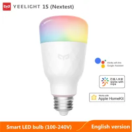 제어 글로벌 버전 Yeelight Smart LED Bulb 1S / 1SE Wi -Fi 화려한 스마트 홈 램프 음성 제어 Xiaomi Mijia App Mihome Homekit