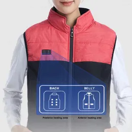 Men's Vests Abdomen Heating Vest Usb Winter With Energy-saving Blocks Stand Collar Windproof Design For Men Women Padded