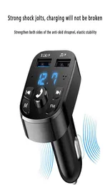 12-24 В Автомобильный Bluetooth FM-передатчик 87,5-108 МГц o Автомобильный Mp3-плеер 5 В Выход USB Авто Автомобильная быстрая зарядка Электронные аксессуары8877870