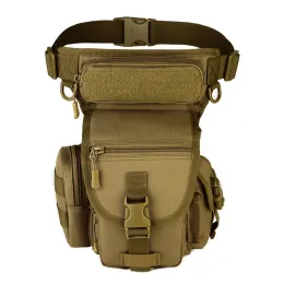 Sacos ao ar livre multifuncional tático gota perna sacos swat militar caça ferramenta pacotes de cintura esportes ao ar livre saco de náilon
