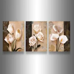 3 pezzi di arte della parete astratta moderna grande economico floreale in bianco e nero albero della vita pittura a olio su tela decorazione domestica Poster263W