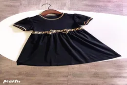 Designer Girl039s Dresses Letter F F Kids Bow Cute Dresses Elegant Short Sleeve Skirt Luxury Logo Baby Girl039s Clothing5926913