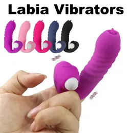 Vibratorer Finger Cover Vibrator Tongue Slicking Massager Sex Toys For Women G Spot Orgasm Clitoris Stimulate Par Flirting MasturbatorL2403