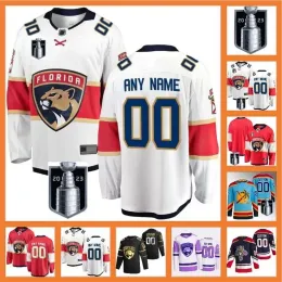 Personalizzato Uomo Donna Gioventù Maglia da hockey finale della Florida Stanley Cup leksander Barkov Matthew Tkachuk MNHLI Sergei Bobrovsky Carter Verhaeghe Sam Bennett